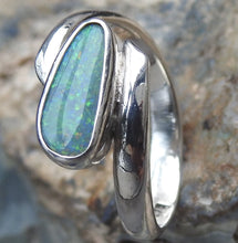 Load image into Gallery viewer, Australian Black Opal Ring