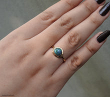Load image into Gallery viewer, AUSTRALIAN BLACK OPAL RING