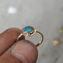 Load image into Gallery viewer, AUSTRALIAN BLACK OPAL RING